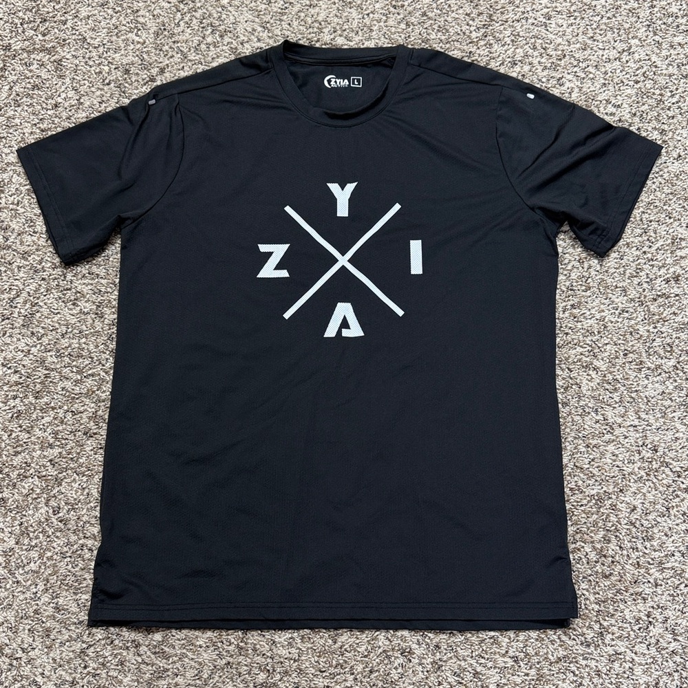 ZYIA Black T-Shirt with White Graphic
